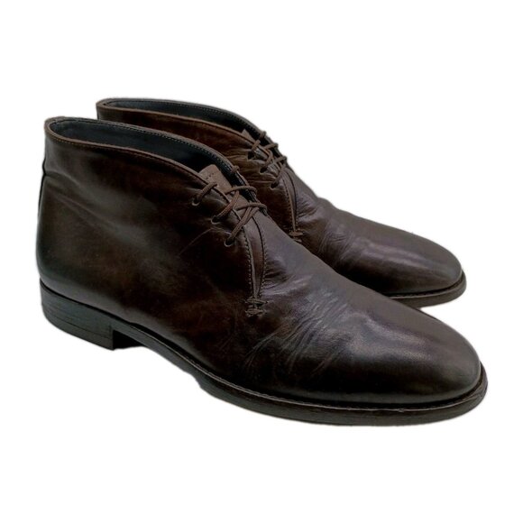 To Boot New York Adam Derrick Mens 7.5 M 'Cory' Brown Leather Chukka Boots Italy - Picture 1 of 11